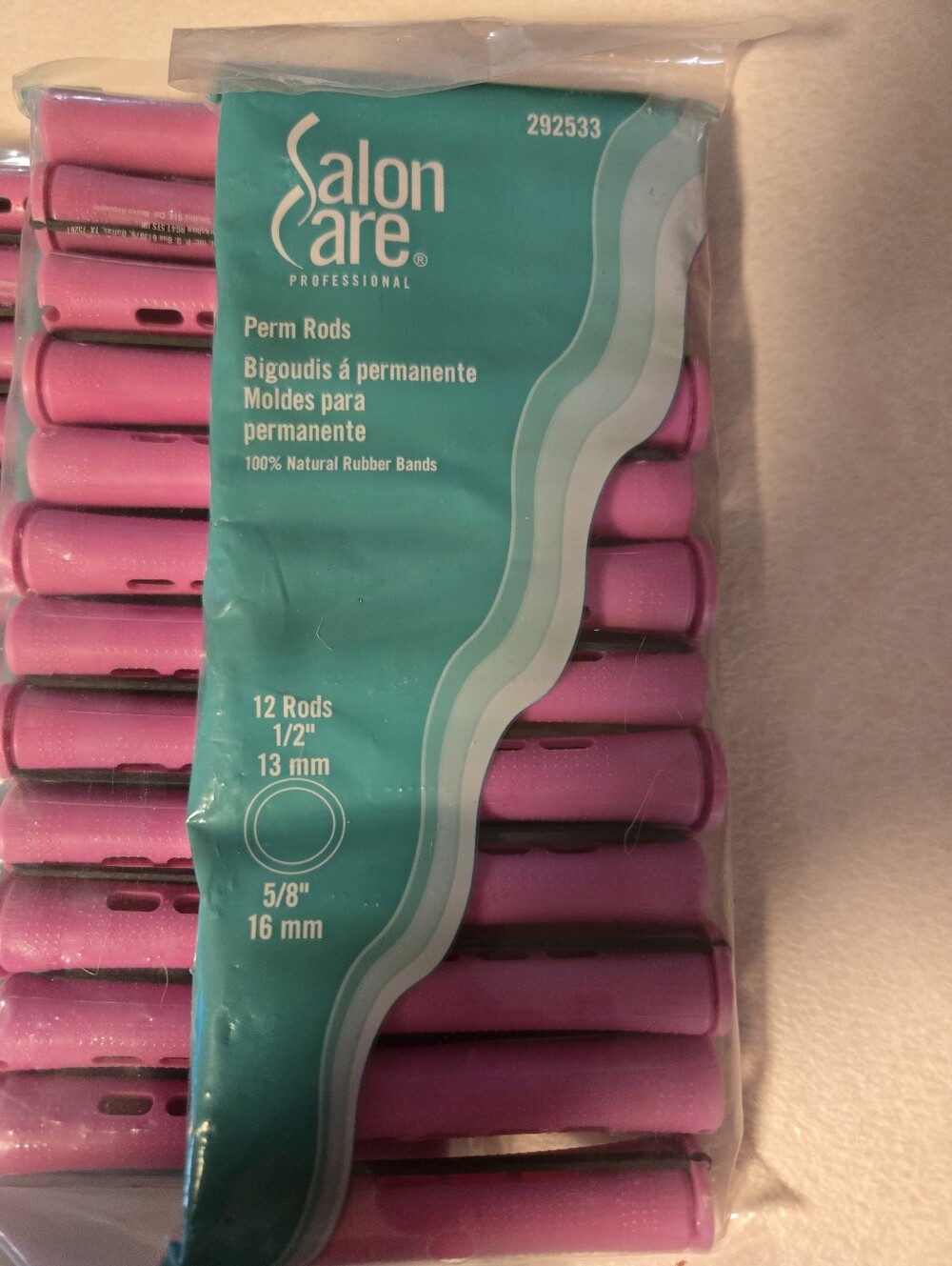 5 Pkgs Salon Care Perm Rods - 12 Pack